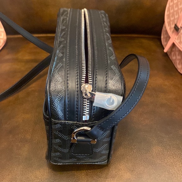 RARE GOYARD CAP VERT JET BLACK LIMITED EDITION WITH RED INTERIOR - Picture 7 of 17